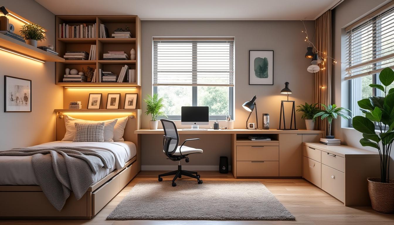 découvrez nos astuces pour aménager une chambre d'ado à la fois cosy et fonctionnelle, alliant confort et praticité pour un espace qui lui ressemble.