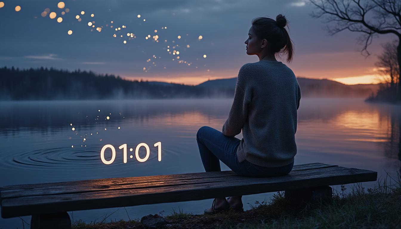découvrez la signification des pensées et intentions liées à l'heure double 01h01, et interprétez les messages cachés que cette heure miroir vous transmet.