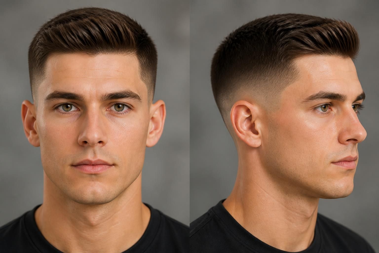 découvrez la coupe homme court classique avec dégradé, un style intemporel qui allie élégance et modernité pour une allure soignée au quotidien.