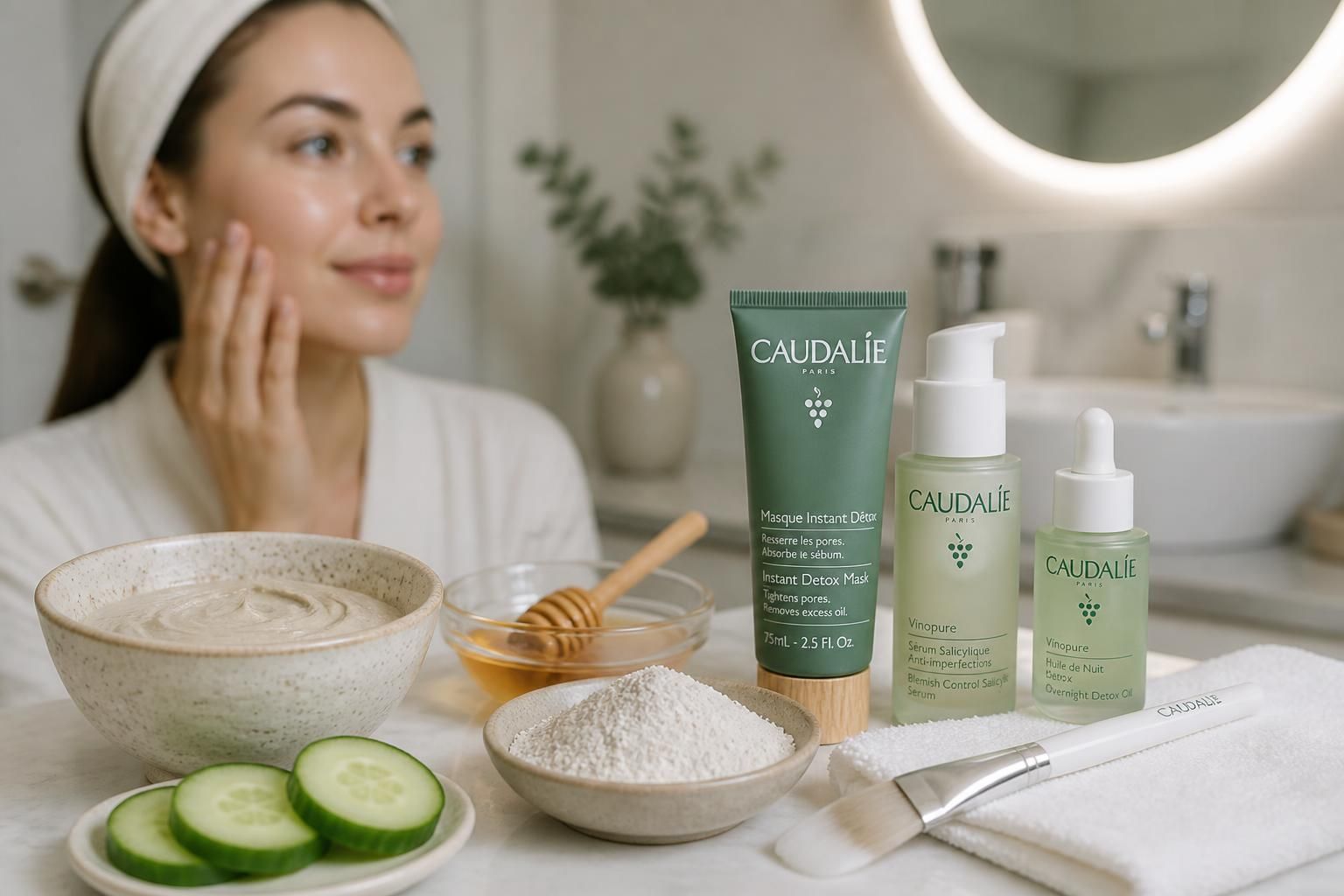 découvrez nos recettes maison de masques resserre pores et nos tests de produits efficaces comme ceux de caudalie pour une peau nette et éclatante.