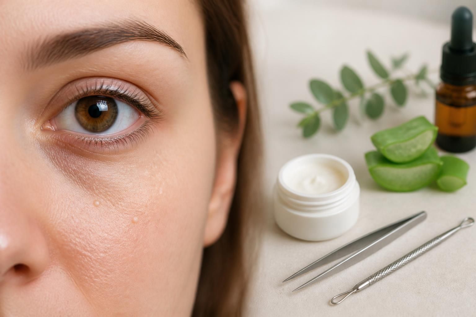 découvrez les causes des milia aux yeux, les traitements efficaces et les méthodes pour éliminer ces petites bosses de manière sûre et naturelle.