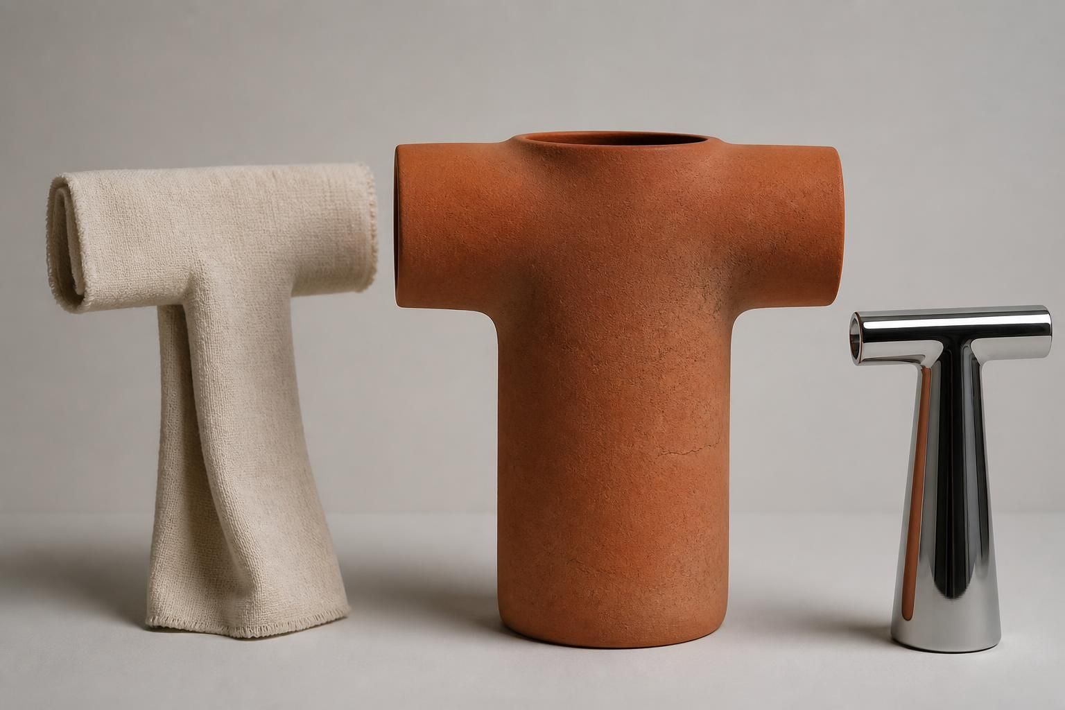 découvrez notre sélection d'objets en t, mettant en lumière des créations en terre cuite, tissu et titane alliant esthétique et originalité.