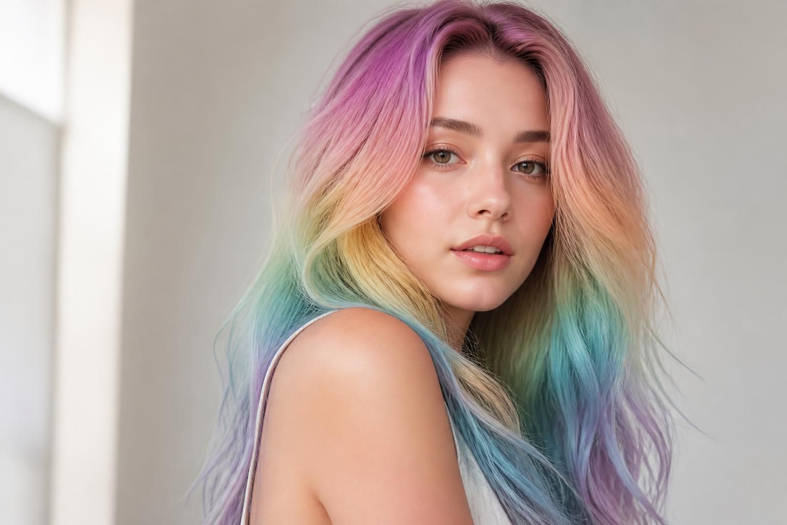 découvrez les techniques et inspirations pour une couleur cheveux arc en ciel, avec des nuances pastel délicates ou des effets cachés pour un style unique et vibrant.