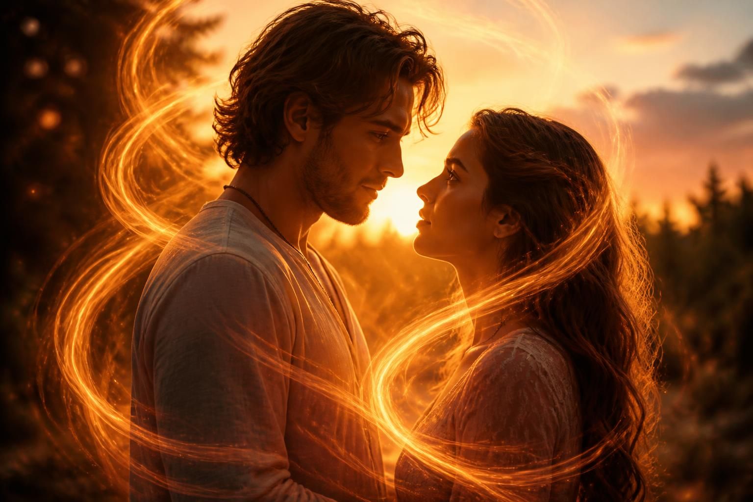 découvrez la signification profonde du regard dans les yeux entre flammes jumelles, et explorez la symbolique puissante de cette connexion unique.