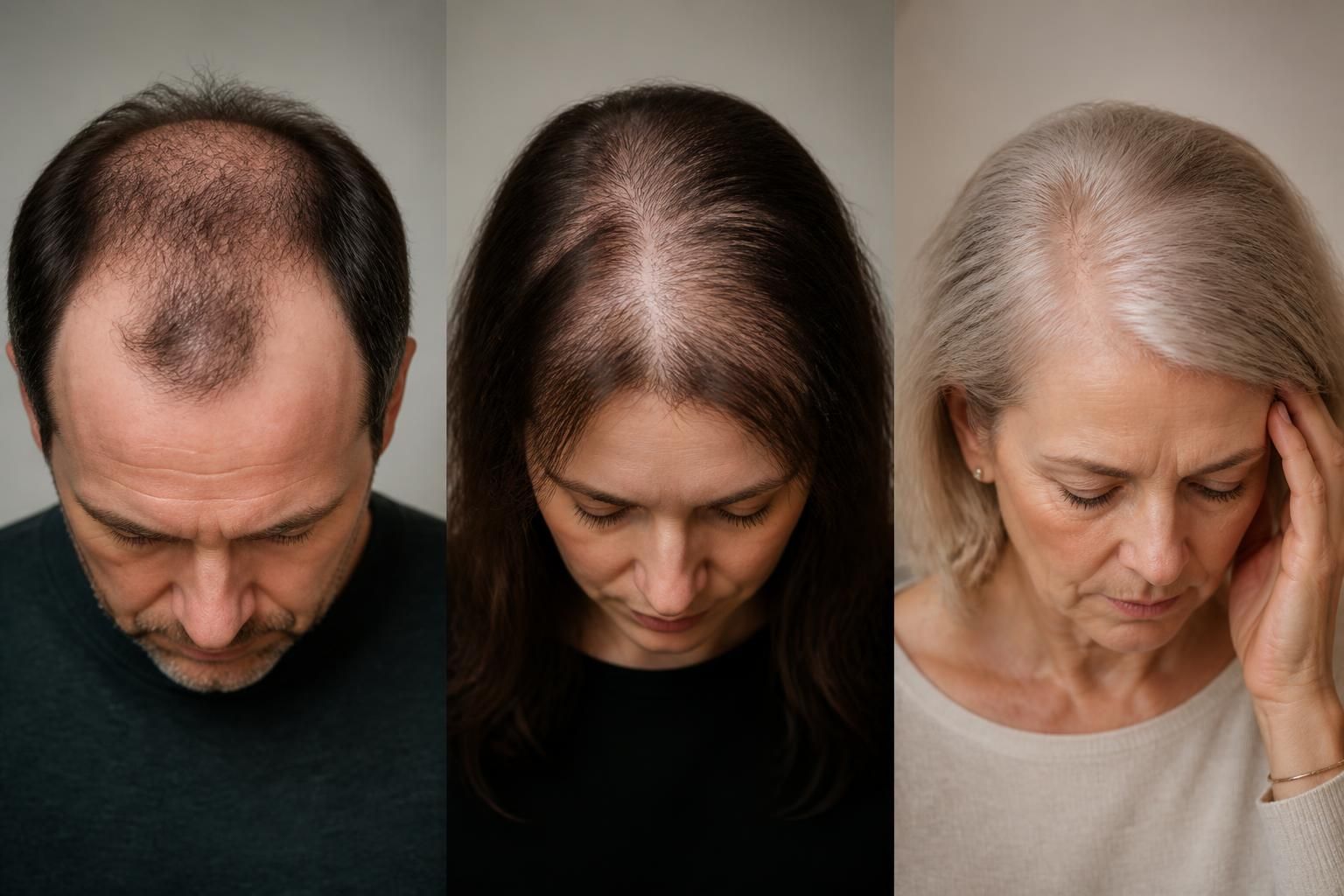 découvrez les principales causes de la perte de cheveux chez l'homme, la femme et durant la ménopause, ainsi que des conseils pour mieux comprendre et agir face à ce phénomène.