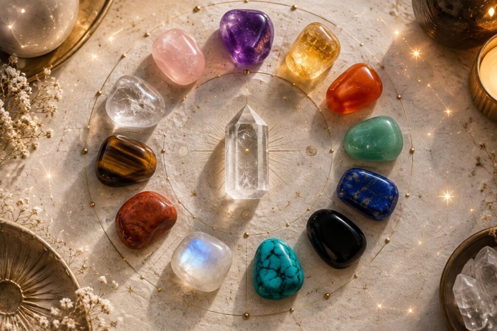 découvrez quelle pierre correspond à votre signe astrologique et choisissez celle qui vous accompagnera au quotidien.