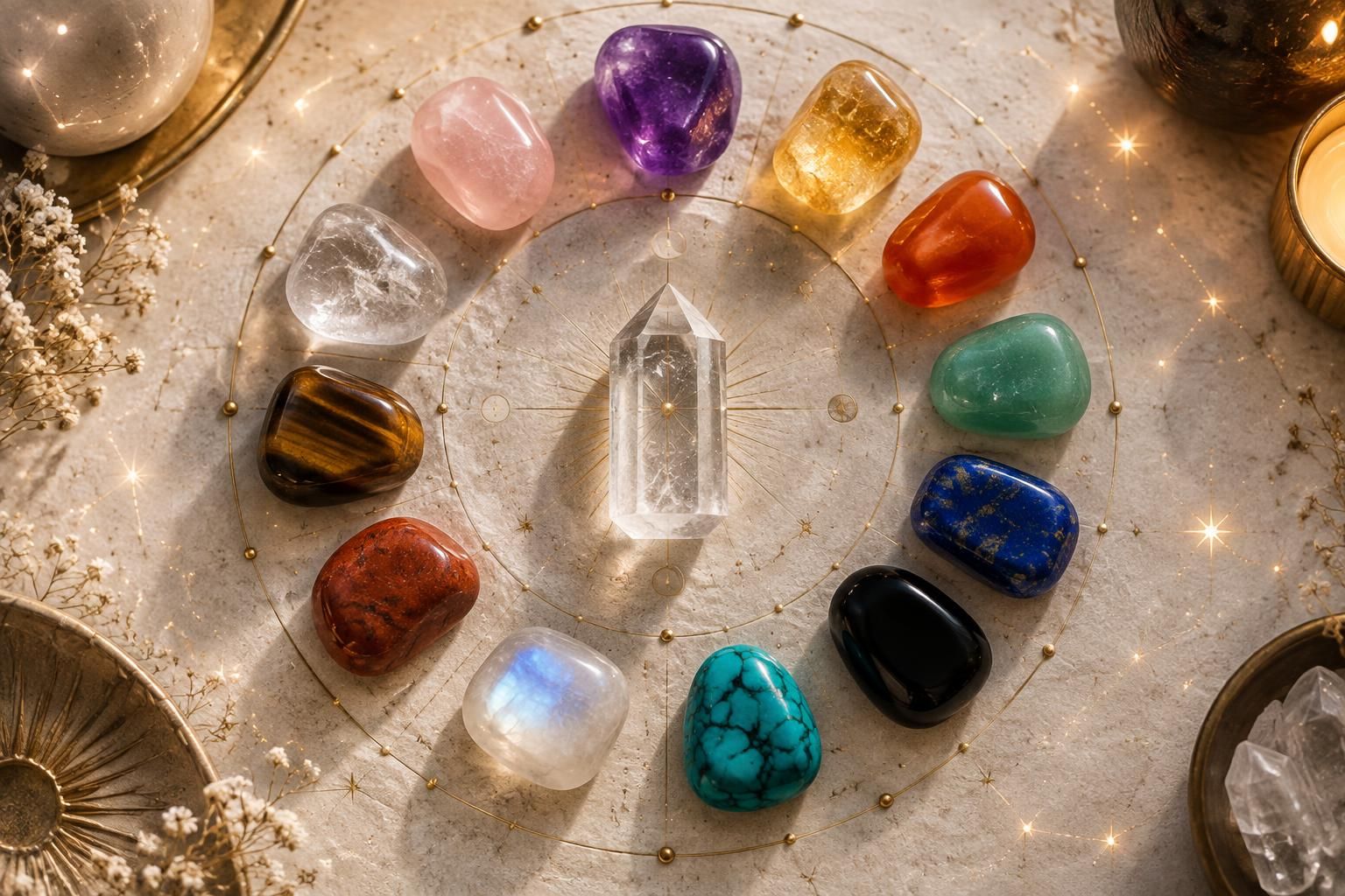 découvrez quelle pierre correspond à votre signe astrologique et choisissez celle qui vous accompagnera au quotidien.